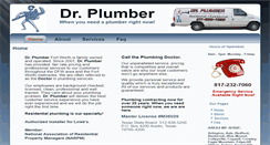 Desktop Screenshot of drplumberfortworth.com